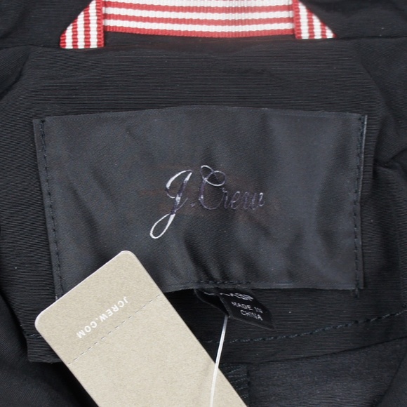 New JCREW Perfect Rain Jacket in Black - Picture 4 of 4
